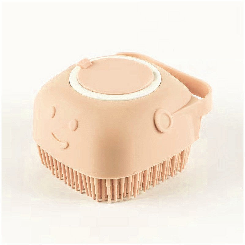 Silicone dog bath massage brush for pet grooming
