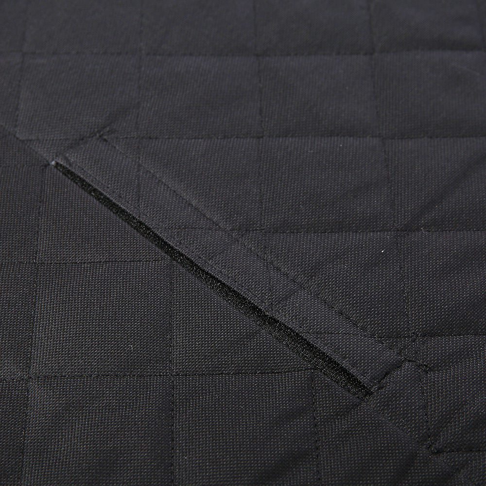 Breathable mesh view window in dog car seat cover