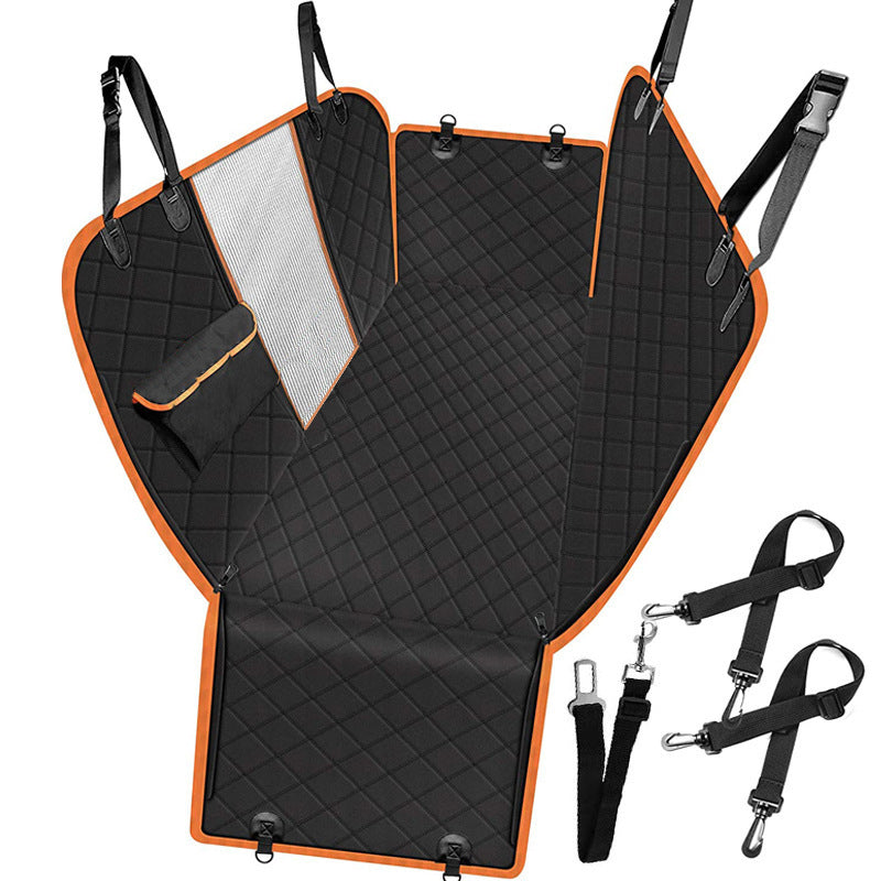 Foldable and portable dog car seat protector