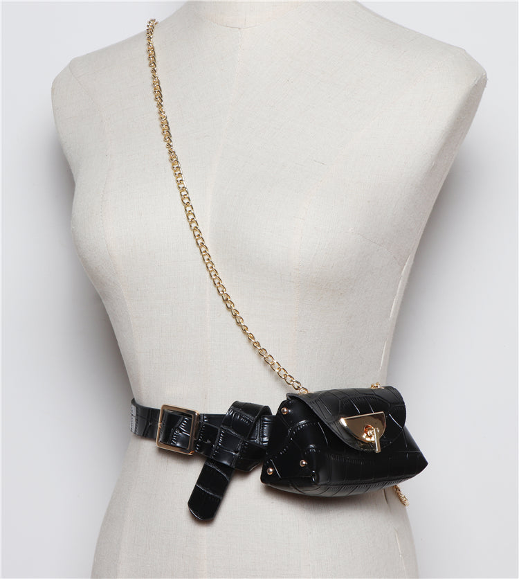 Detachable belt and chain pouch