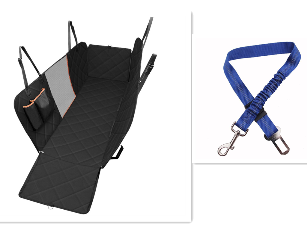 Foldable and portable dog car seat protector
