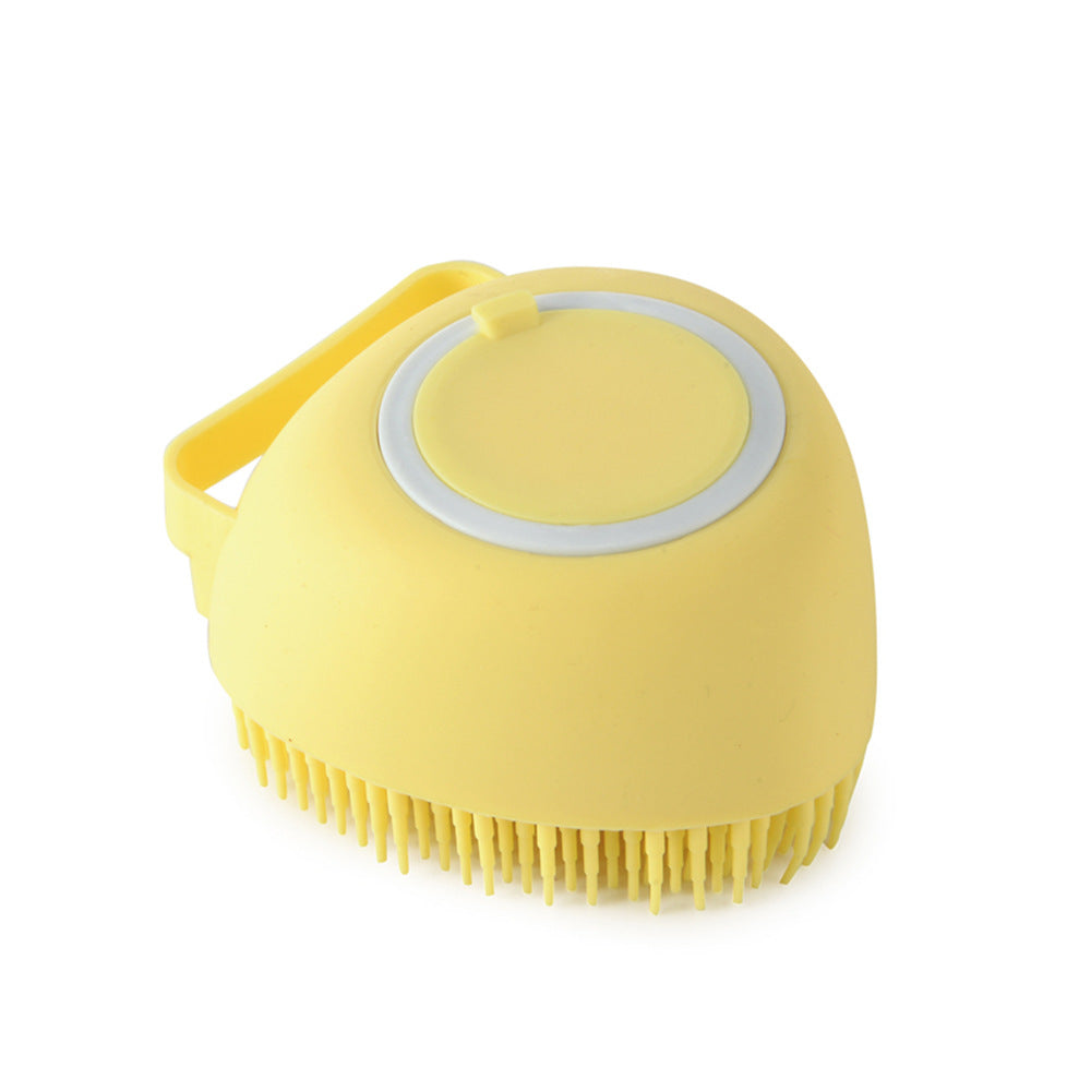 Silicone dog bath massage brush for pet grooming