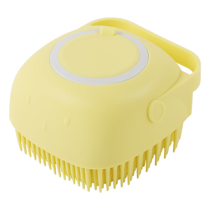 Silicone dog bath massage brush for pet grooming