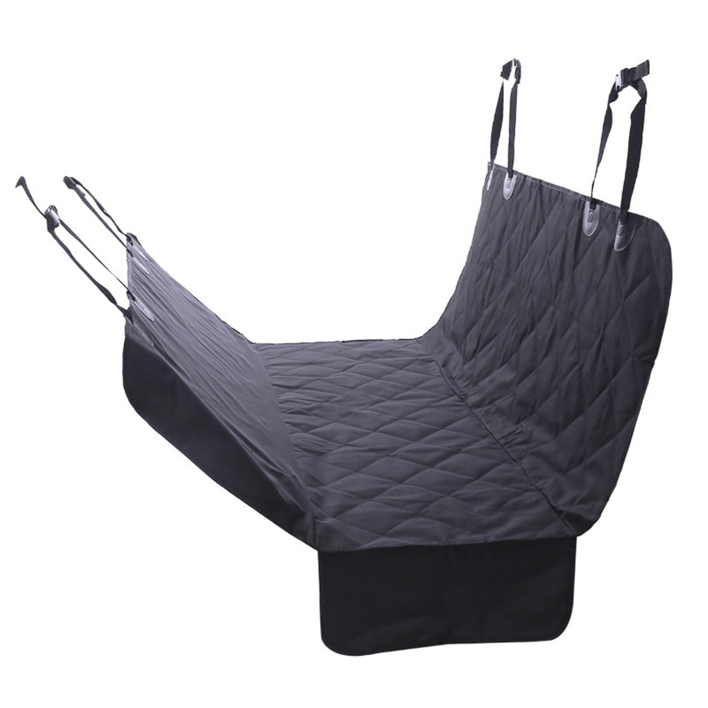Breathable mesh view window in dog car seat cover
