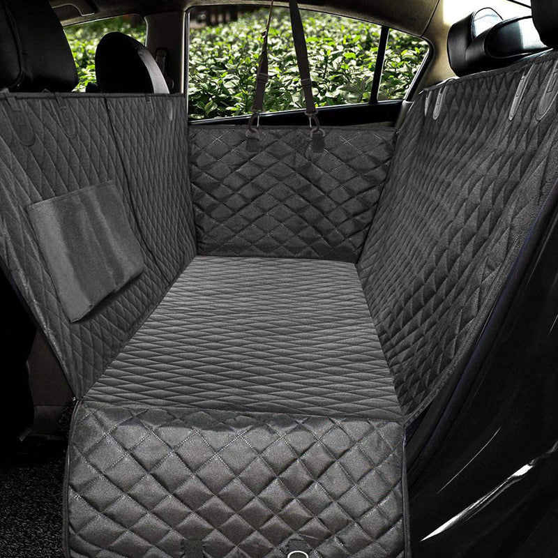 Installing hammock-style dog car seat protector