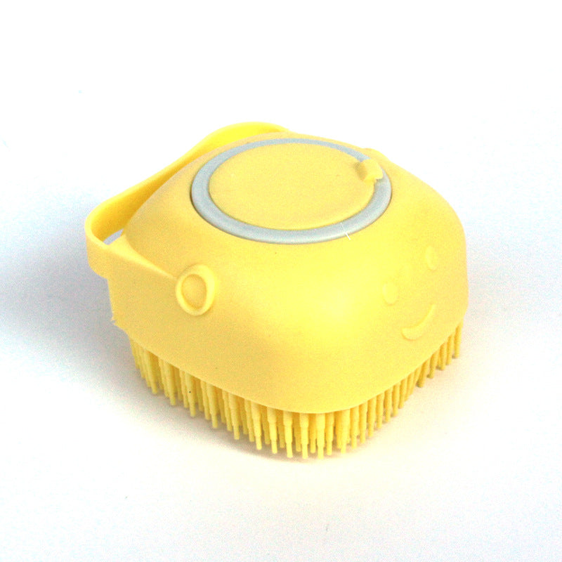 Silicone dog bath massage brush for pet grooming