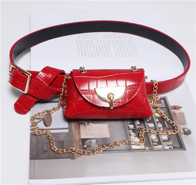 Detachable belt and chain pouch