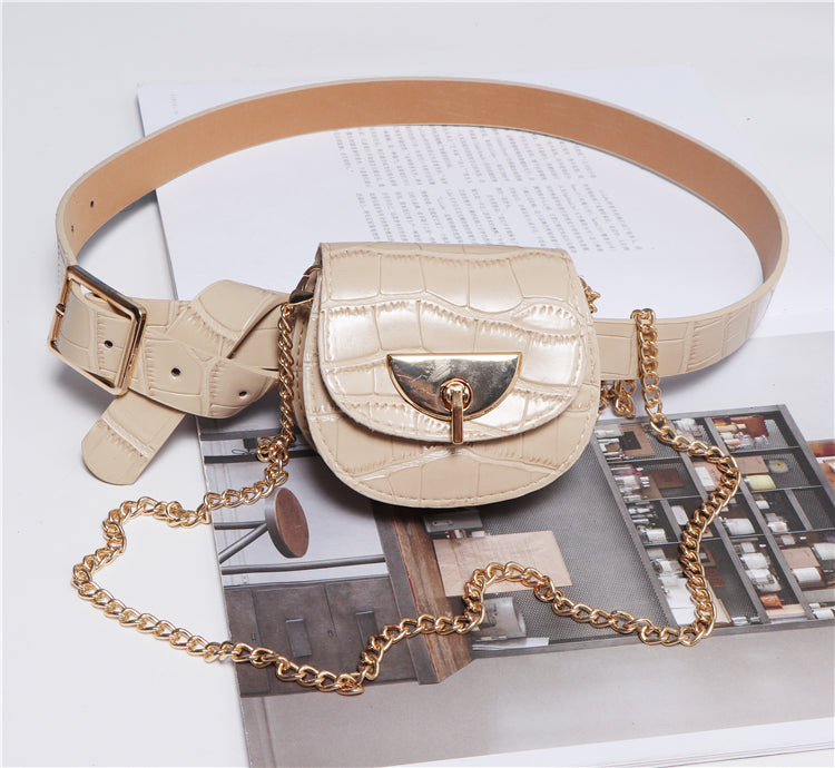 Detachable belt and chain pouch