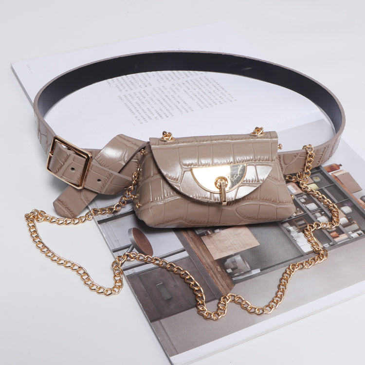 Detachable belt and chain pouch