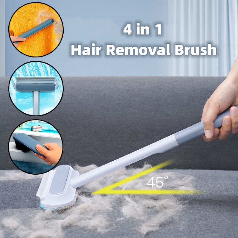 4 in 1 Multifunctional Hair Removal Brush Pet Dog Cat Hair Cleaner Brush Cat Hair Remover Window Screen Cleaning Tool Gadgets