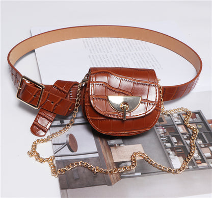 Detachable belt and chain pouch