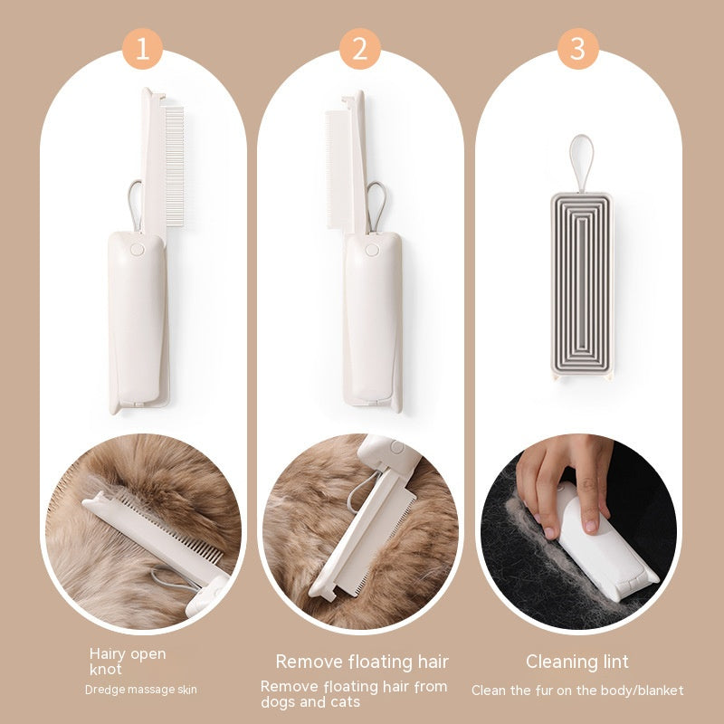 Pet Groomer Pet Hair Removal Brush Cat Grooming Brush Dog Cat Massage Epilator to Remove Floating Hair Cat Hair Dog Pet Supplies