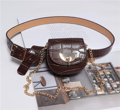 Detachable belt and chain pouch