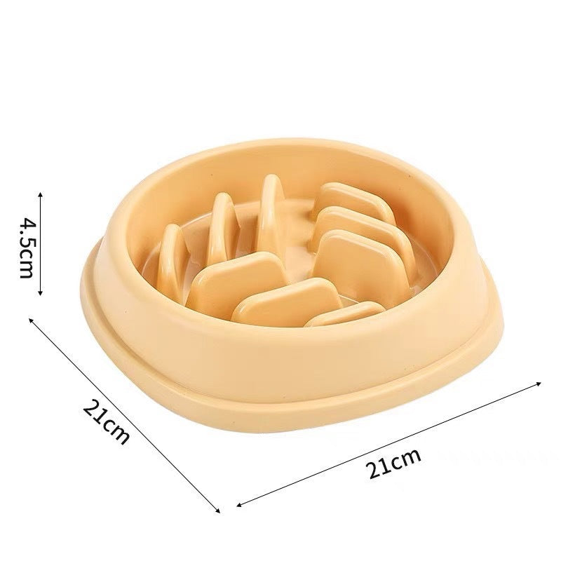 Dog Bowl Cat Slow Feeder Bowl Anti-choking Slow Feeder For Dogs Large Capacity Food Dish
