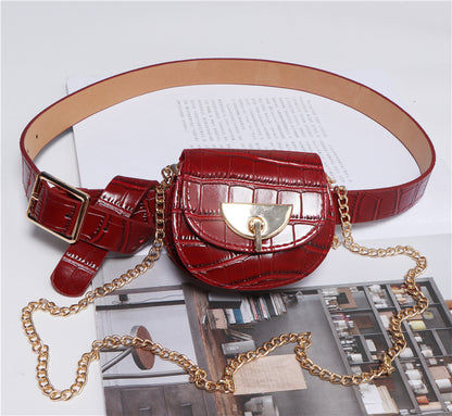 Detachable belt and chain pouch