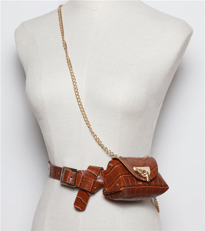 Detachable belt and chain pouch